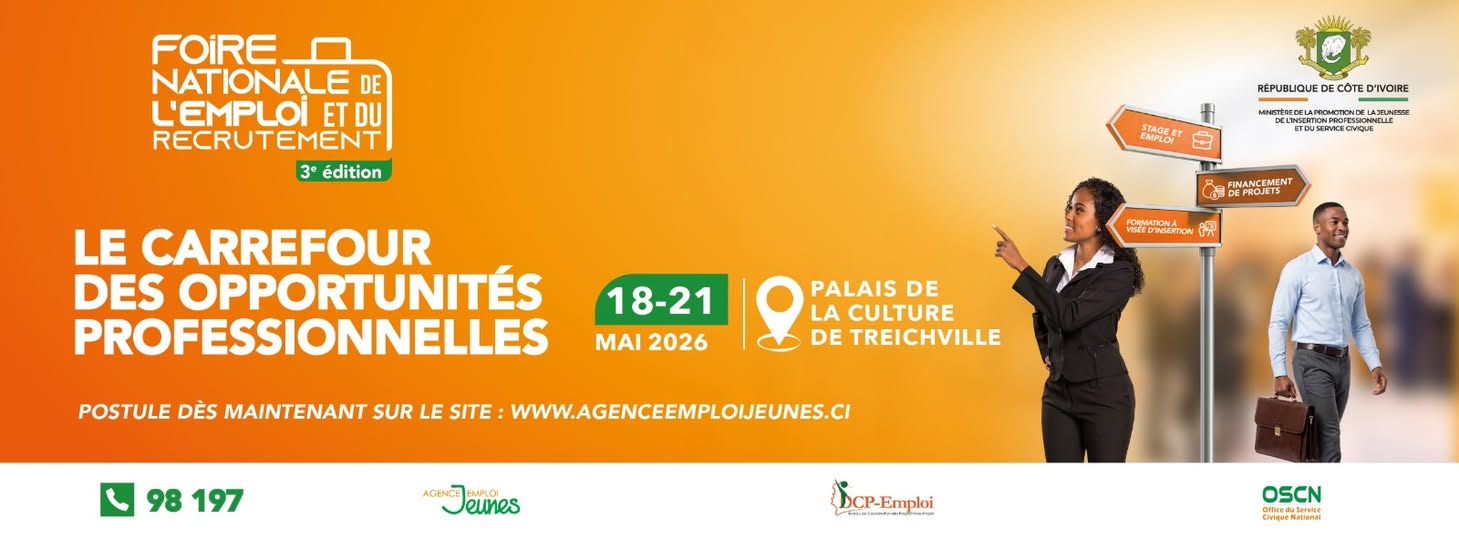 La 3e Foire Nationale de l'Emploi et du Recrutement : 86 178 Opportunités pour la Jeunesse Ivoirienne
