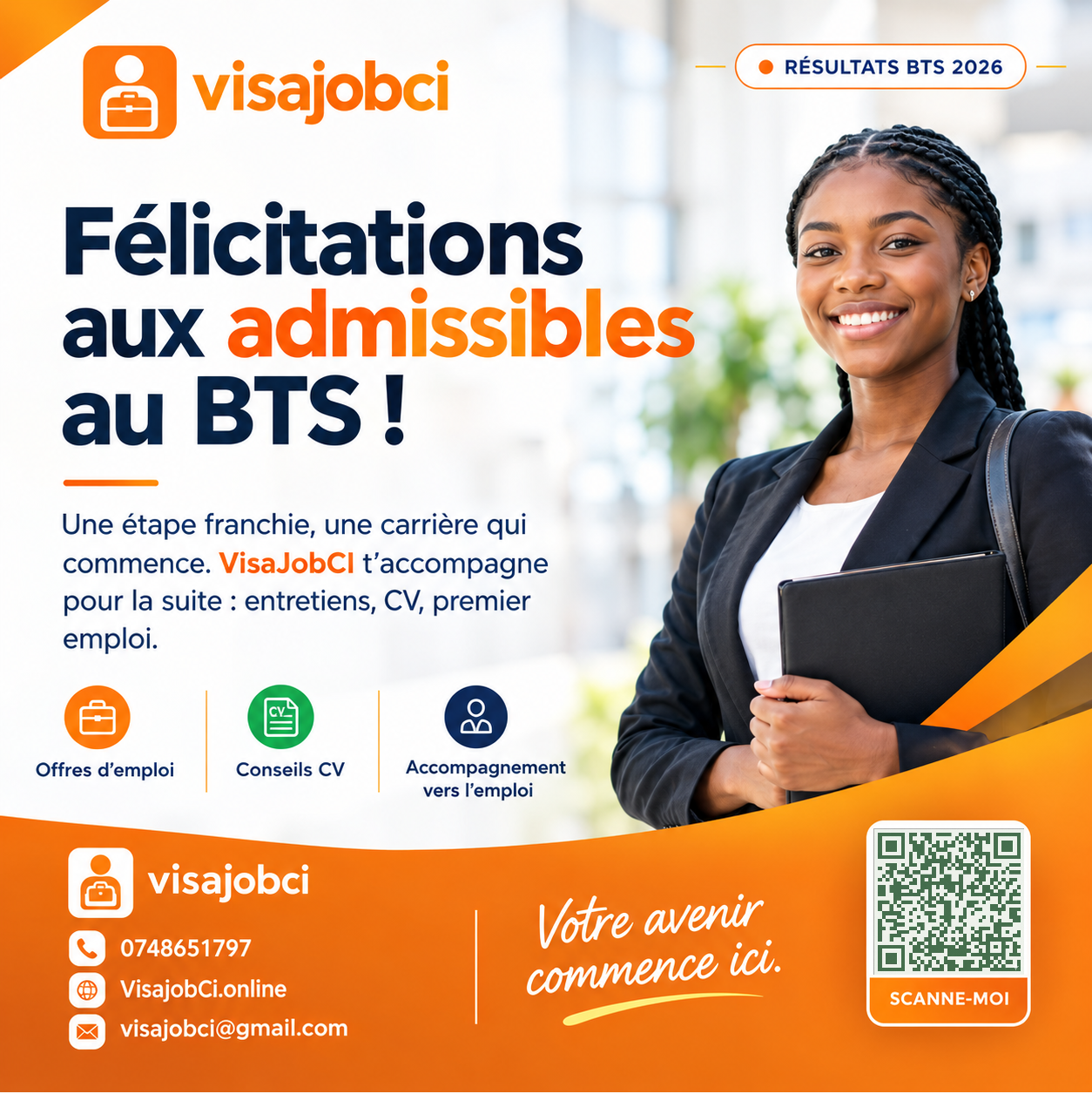 🚀 𝗩𝗶𝘀𝗮𝗝𝗼𝗯𝗖𝗜 : 𝗟'𝗘𝗺𝗽𝗹𝗼𝗶 𝗮̀ 𝗣𝗼𝗿𝘁𝗲́𝗲 𝗱𝗲 𝗠𝗮𝗶𝗻 !